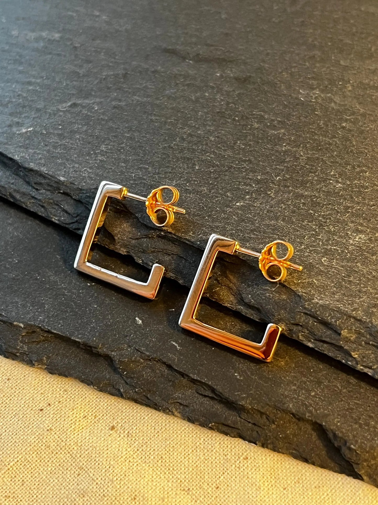 Rose Gold Earring Posts | High-Quality Finish l Minimalist earrings - Silver earrings - Everyday earrings