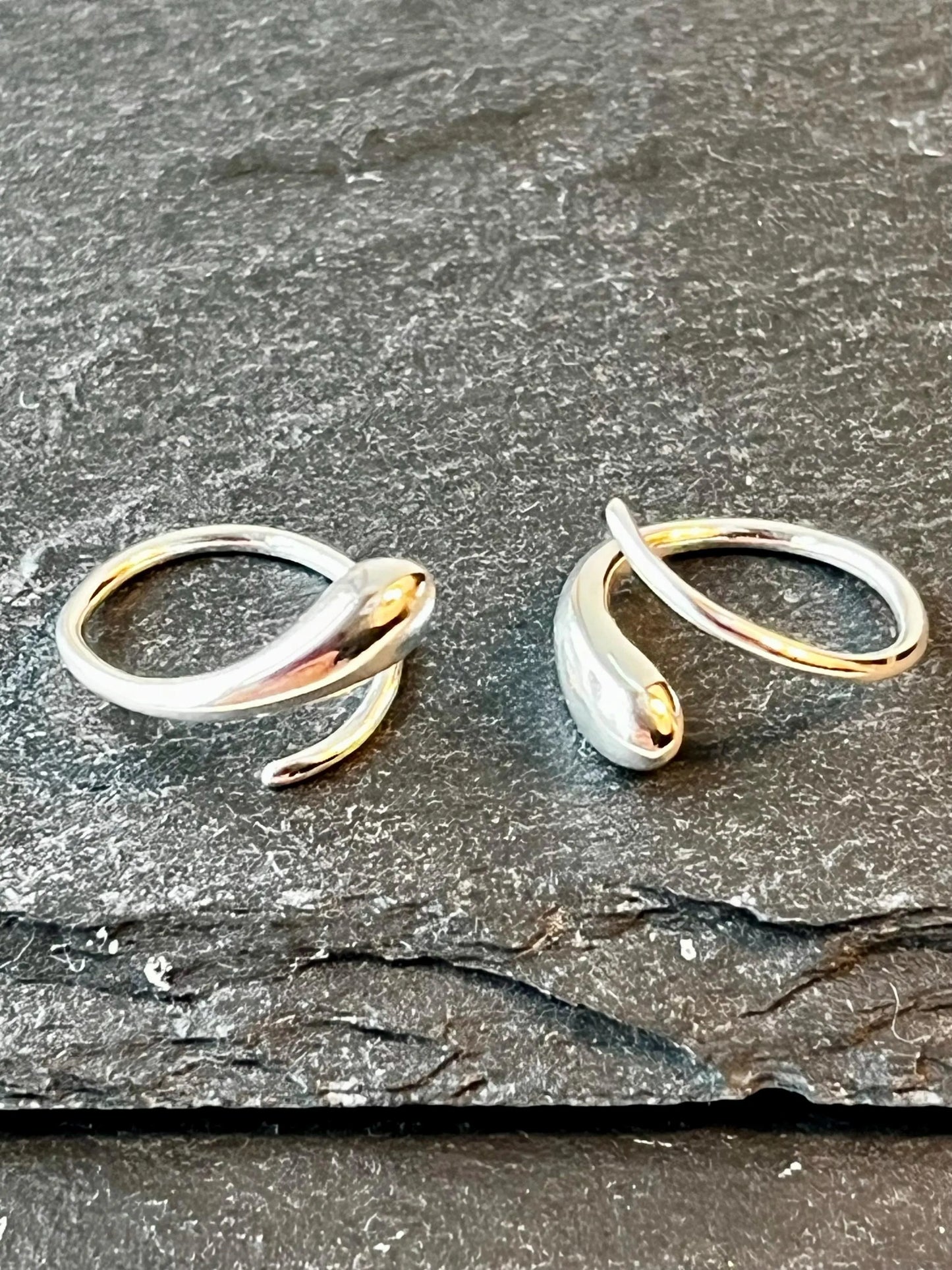 Chic Silver-Plated Teardrop Wire Earrings | Polished & Stylish Design l Minimalist earrings - Silver earrings - Everyday earrings