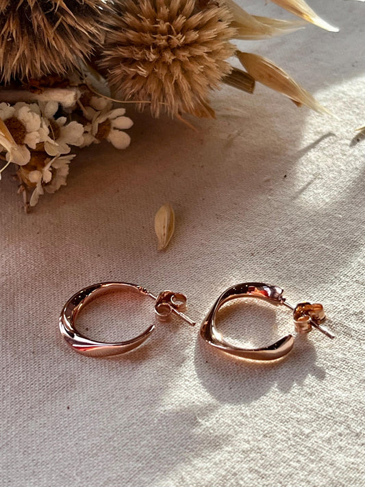 Premium Sterling Silver Earring Posts | Rose Gold l Minimalist earrings - Silver earrings - Everyday earrings